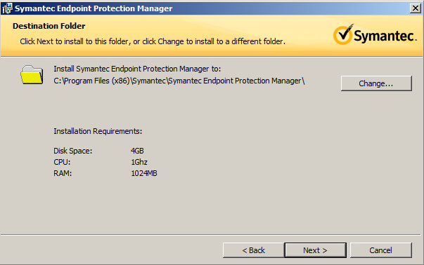 Cài đặt Symantec Endpoint Protection Manager