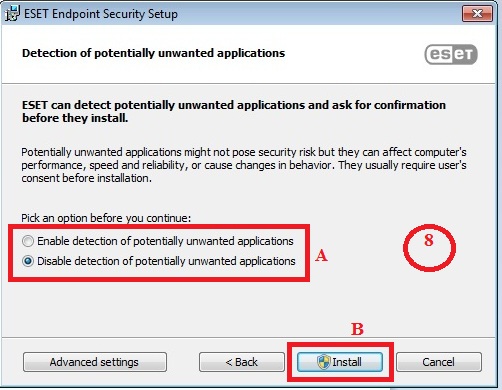 Cài đặt ESET Endpoint Security trên Client