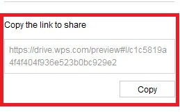 Hướng dẫn cách share file bằng WPS Office