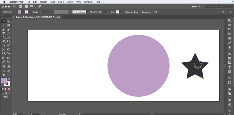 Có tổng cộng bao nhiêu cách để chia hình tròn trong Illustrator? 
