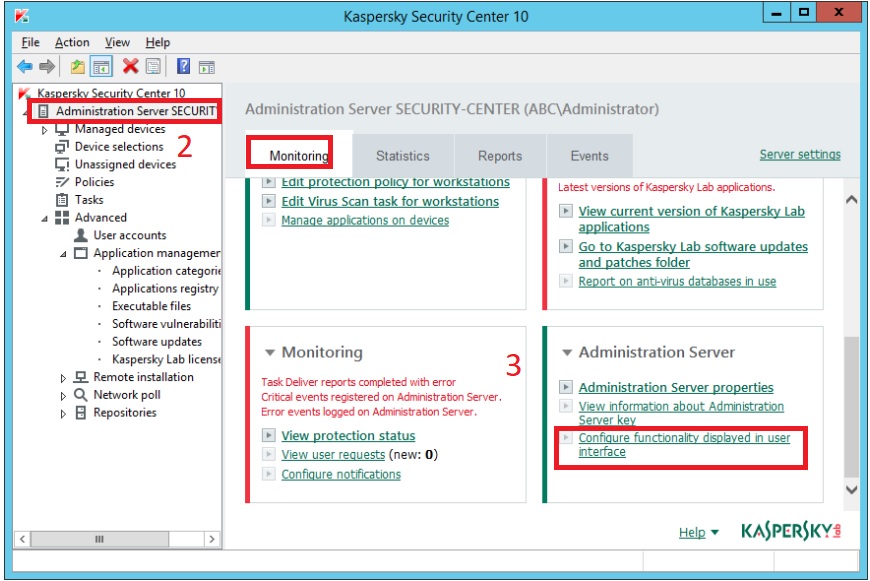 Hướng dẫn bật tính năng mã hóa trong Kaspersky Security Center