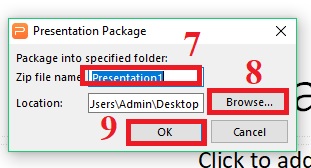 Hướng dẫn sử dụng tính năng File Package trong Presentation