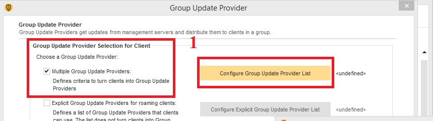 Hướng dẫn download update từ Group Update Providers trong Symantec